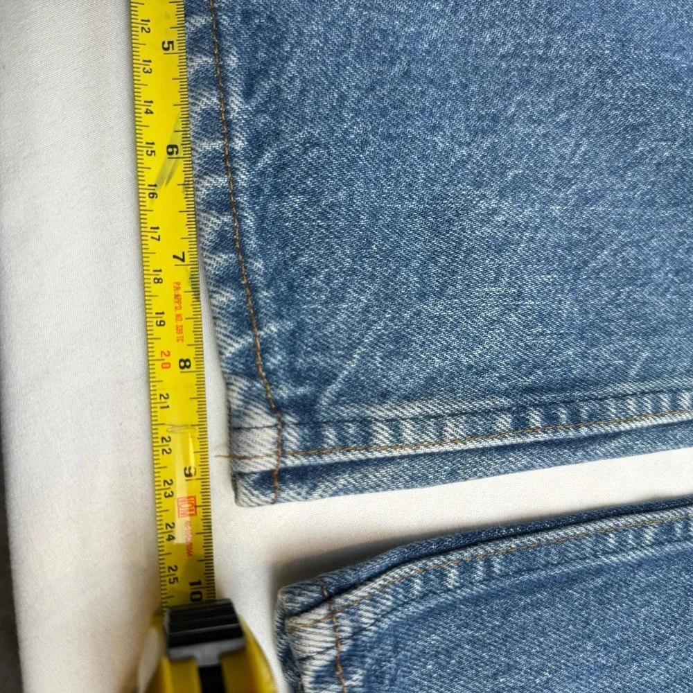 Levis 517 Jeans Mens 36x32 Vintage Blue Med Wash Bootcut Distressed Made In USA